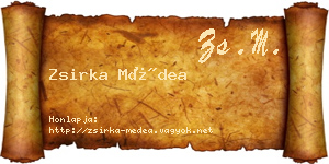 Zsirka Médea névjegykártya
